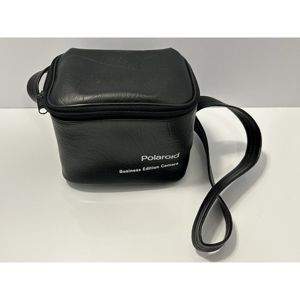Vintage Polaroid Business Edition Camera Bag Black Faux Leather CASE ONLY - Picture 3 of 6
